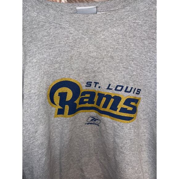 ST LOUIS RAMS - VINTAGE-REEBOK sweatshirt size LARGE - Picture 2 of 3